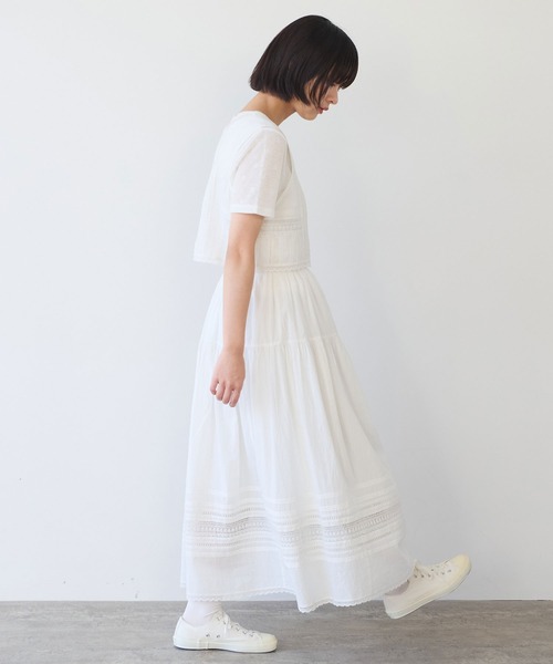 bulle de savon(ビュルデサボン)の「antique lace ビスチェ(シャツ/ブラウス・レディース・ブラック/ホワイト・FREE)」の12枚目の写真