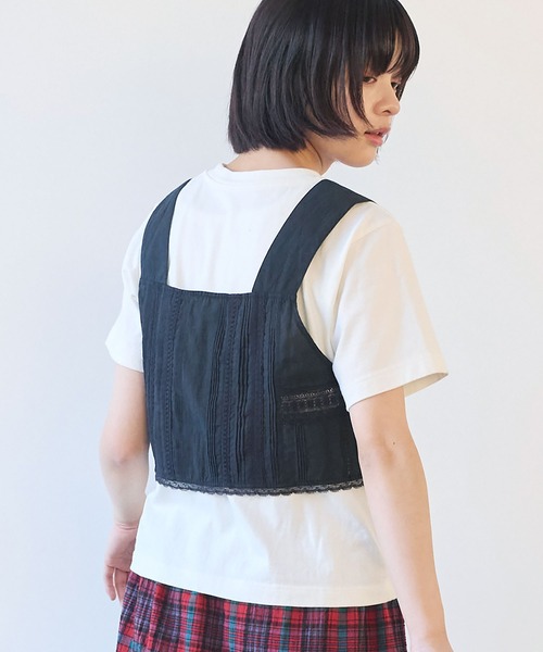 bulle de savon(ビュルデサボン)の「antique lace ビスチェ(シャツ/ブラウス・レディース・ブラック/ホワイト・FREE)」の19枚目の写真