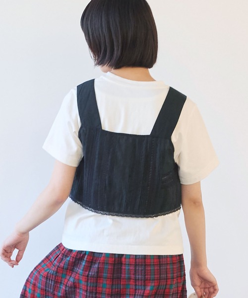 bulle de savon(ビュルデサボン)の「antique lace ビスチェ(シャツ/ブラウス・レディース・ブラック/ホワイト・FREE)」の20枚目の写真