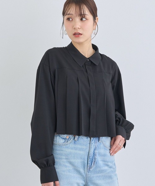 ARTS&SCIENCE タックプリーツブラウス タックフリルカラーブラウス｜BIGI online store - ビギ