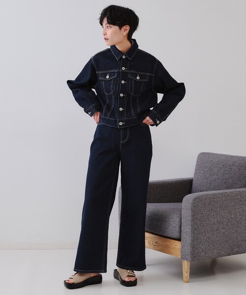 OPAQUE.CLIP（オペークドットクリップ）の「ゴールドバックルボリュームソールサンダル（サンダル・レディース・ブラック/ベージュ・02/03）」の9枚目の写真