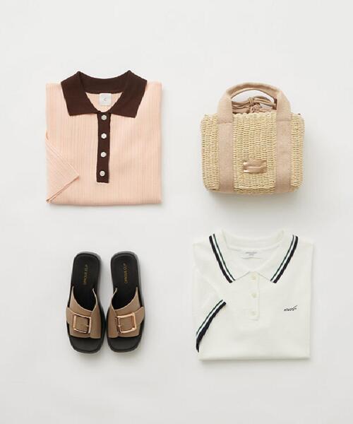 OPAQUE.CLIP（オペークドットクリップ）の「ゴールドバックルボリュームソールサンダル（サンダル・レディース・ブラック/ベージュ・02/03）」の10枚目の写真