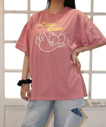 【TOM & JERRY/トムとジェリー】ハブラシ刺繍半袖Tシャツ