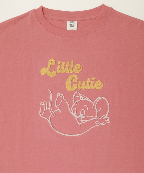 Tom&Jerry(トムアンドジェリー)の「【TOM & JERRY/トムとジェリー】ハブラシ刺繍半袖Tシャツ(Tシャツ/カットソー・レディース・ダークブラウン/グリーン/ピンク/クリーム・M/L)」の11枚目の写真