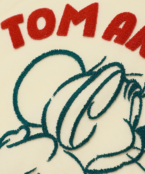 Tom&Jerry(トムアンドジェリー)の「【TOM & JERRY/トムとジェリー】ハブラシ刺繍半袖Tシャツ(Tシャツ/カットソー・レディース・ダークブラウン/グリーン/ピンク/クリーム・M/L)」の20枚目の写真