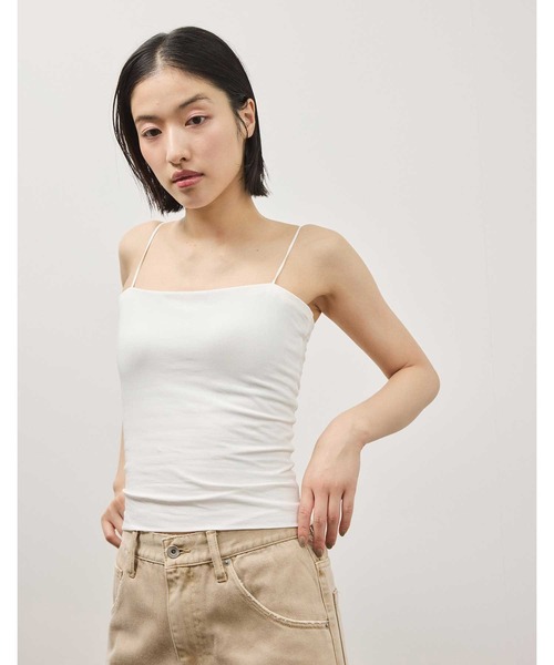 OUR WACOAL(アワワコール)の「「ADAM ET ROPE'コラボ」 コットン混カップインベアトップキャミソール(キャミソール・レディース・ホワイト/ブラック/ブラウン/グリーン系その他・M/S/L)」の6枚目の写真