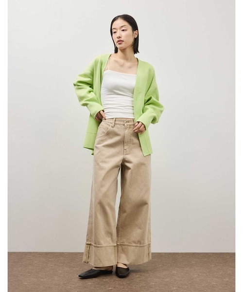 OUR WACOAL(アワワコール)の「「ADAM ET ROPE'コラボ」 コットン混カップインベアトップキャミソール(キャミソール・レディース・ホワイト/ブラック/ブラウン/グリーン系その他・M/S/L)」の7枚目の写真