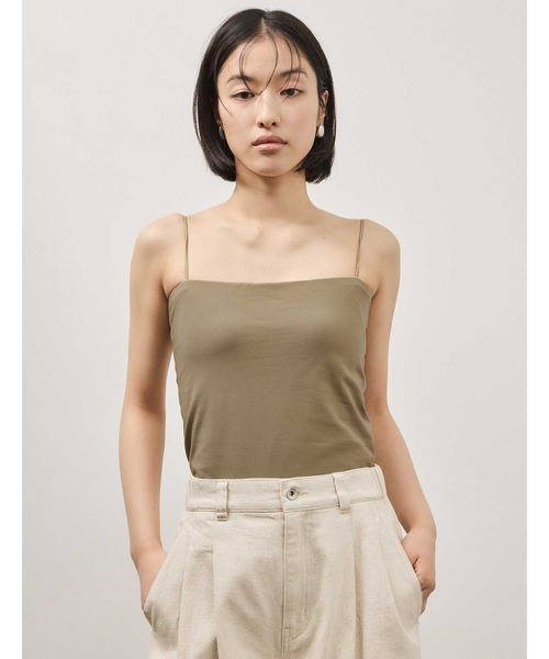 OUR WACOAL(アワワコール)の「「ADAM ET ROPE'コラボ」 コットン混カップインベアトップキャミソール(キャミソール・レディース・ホワイト/ブラック/ブラウン/グリーン系その他・M/S/L)」の16枚目の写真