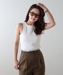 detachable bra American sleeve tank top / 取り外し可能洗えるカップ付きアメスリタンク