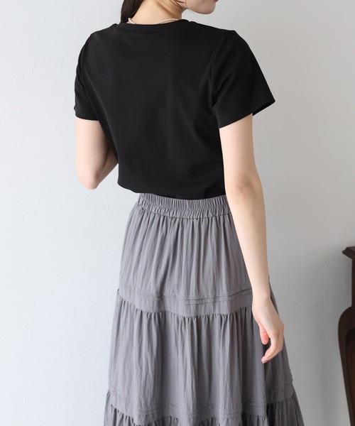 BLUEEAST(ブルーイースト)の「DOGアソートプリント半袖Tシャツ(Tシャツ/カットソー・レディース・ホワイト/ブラック/ネイビー・MEDIUM)」の14枚目の写真