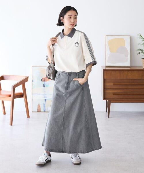 CRAFT STANDARD BOUTIQUE（クラフトスタンダードブティック）の「2Wayデニムジャンパースカート（デニムスカート・レディース・グレー/ダークインディゴブルー・M/L）」の8枚目の写真