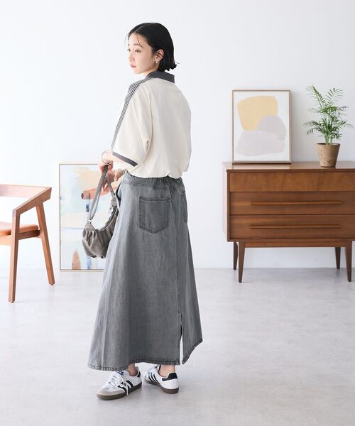 CRAFT STANDARD BOUTIQUE（クラフトスタンダードブティック）の「2Wayデニムジャンパースカート（デニムスカート・レディース・グレー/ダークインディゴブルー・M/L）」の9枚目の写真