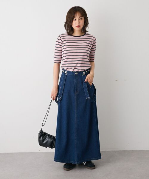 CRAFT STANDARD BOUTIQUE（クラフトスタンダードブティック）の「2Wayデニムジャンパースカート（デニムスカート・レディース・グレー/ダークインディゴブルー・M/L）」の18枚目の写真