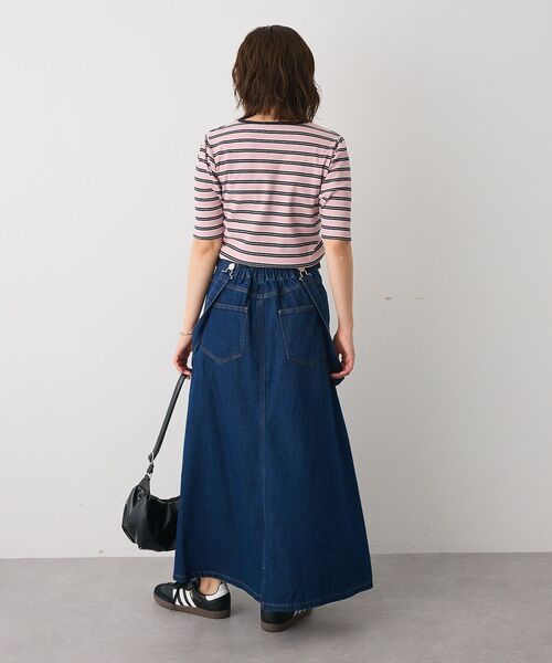 CRAFT STANDARD BOUTIQUE（クラフトスタンダードブティック）の「2Wayデニムジャンパースカート（デニムスカート・レディース・グレー/ダークインディゴブルー・M/L）」の20枚目の写真