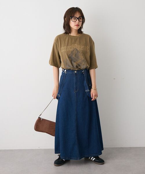 CRAFT STANDARD BOUTIQUE（クラフトスタンダードブティック）の「2Wayデニムジャンパースカート（デニムスカート・レディース・グレー/ダークインディゴブルー・M/L）」の21枚目の写真