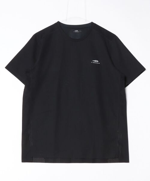 TIGORA(ティゴラ)の「ティゴラ TIGORA ランニング メンズ半袖Tシャツ ジャガード素材(Tシャツ/カットソー・メンズ・ライトグレー/コバルトブルー/ブラック・S/LL/M/L)」の2枚目の写真
