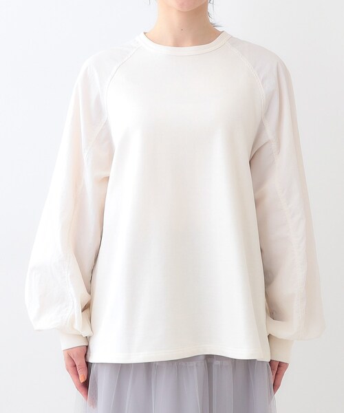 Cutie Blonde(キューティーブロンド)の「【洗える】季節の変わり目に ラグランナイロントップス(Tシャツ/カットソー・レディース・オフホワイト/チャコールグレー/カーキ・00)」の20枚目の写真