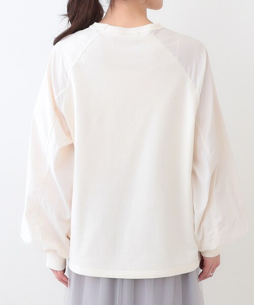 Cutie Blonde(キューティーブロンド)の「【洗える】季節の変わり目に ラグランナイロントップス(Tシャツ/カットソー・レディース・オフホワイト/チャコールグレー/カーキ・00)」の18枚目の写真