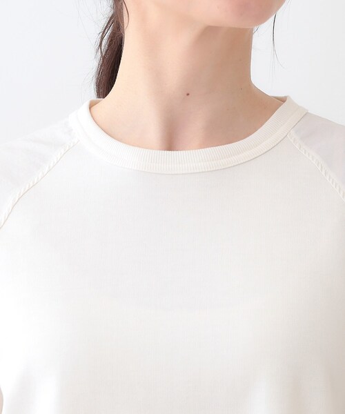 Cutie Blonde(キューティーブロンド)の「【洗える】季節の変わり目に ラグランナイロントップス(Tシャツ/カットソー・レディース・オフホワイト/チャコールグレー/カーキ・00)」の17枚目の写真