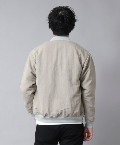 NOLLEY’S(ノーリーズ)の「【ACTIVE SECT】《限定展開》撥水ナイロンMA-1 25SS(ブルゾン・メンズ・ブラック/グレイッシュベージュ・L/M/S)」の11枚目の写真