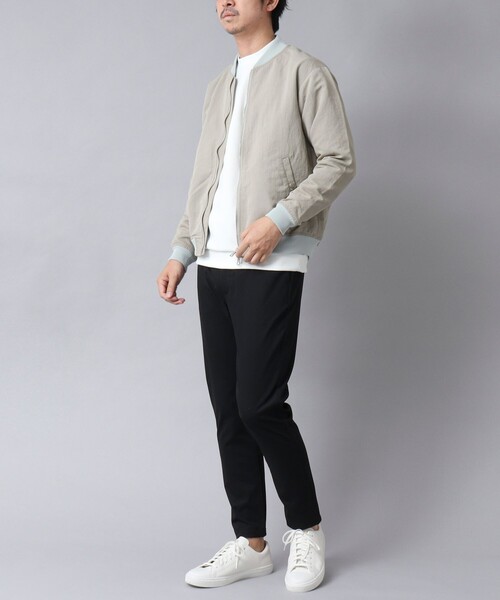 NOLLEY’S(ノーリーズ)の「【ACTIVE SECT】《限定展開》撥水ナイロンMA-1 25SS(ブルゾン・メンズ・ブラック/グレイッシュベージュ・L/M/S)」の12枚目の写真