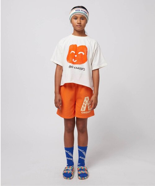 BOBO CHOSES（ボボショーズ）の「Podium Bobo Choses bermuda sho（スウェットパンツ・キッズ・オレンジ・110/120/130）」の11枚目の写真