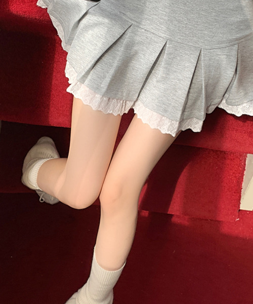 VIVID LADY(ビビッドレディー)の「プリーツ レース ミニスカート(スカート・レディース・ブラック/グレー・LARGE/MEDIUM/SMALL)」の19枚目の写真