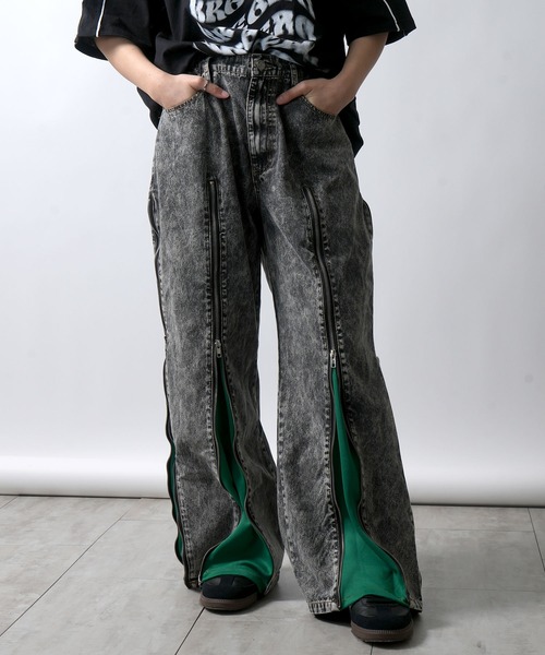 リメイクデニム セール】remake design denim pants/リメイクデザイン デニム