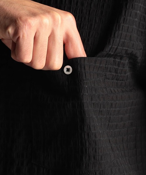 NICOLE CLUB FOR MEN（ニコルクラブフォーメン）の「シアーチェック レギュラーカラーシャツ（シャツ/ブラウス・メンズ・オフホワイト/サックスブルー/ブラック・X-LARGE/LARGE/MEDIUM）」の12枚目の写真