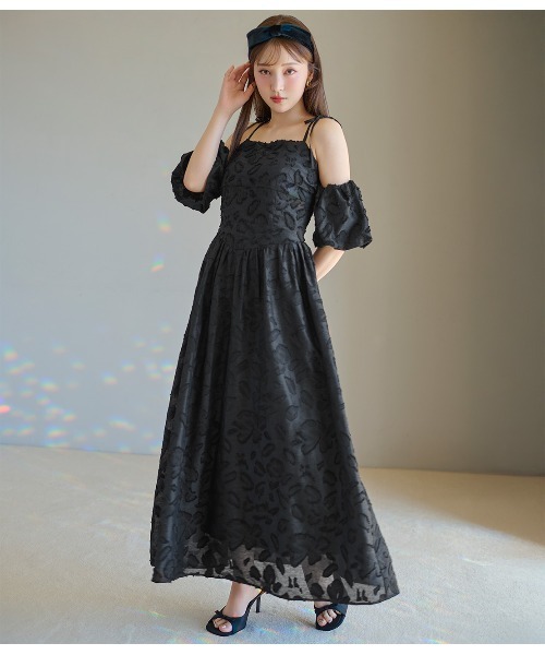 PEACH JOHN（ピーチジョン）の「ジャガードボリュームワンピ（ワンピース・レディース・ピンク/アイボリー/ブラック・ONE SIZE）」の8枚目の写真