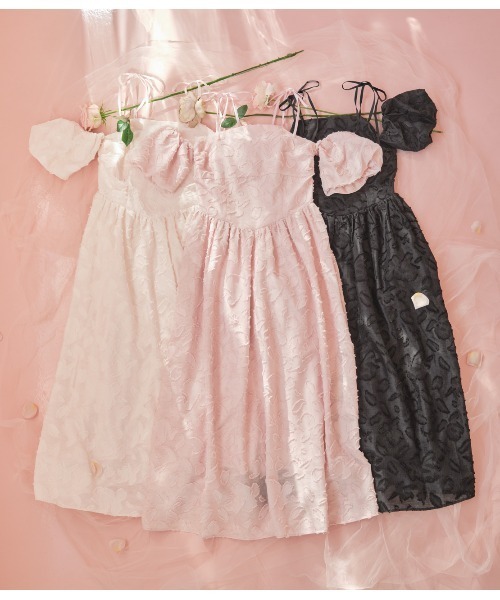 PEACH JOHN（ピーチジョン）の「ジャガードボリュームワンピ（ワンピース・レディース・ピンク/アイボリー/ブラック・ONE SIZE）」の19枚目の写真