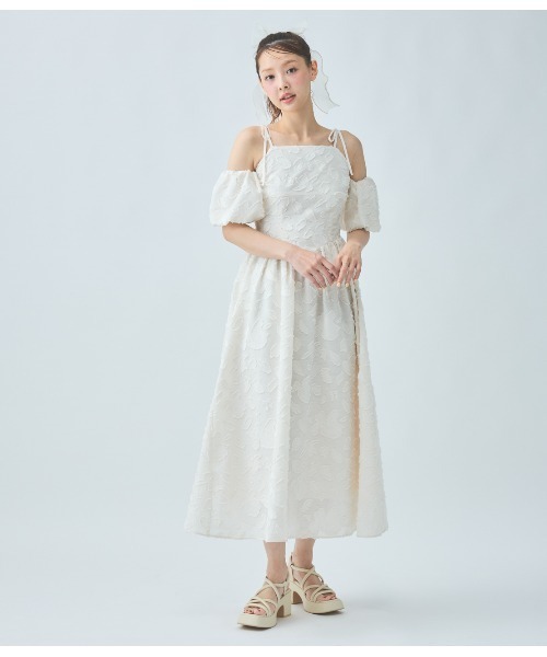 MSGM ジャガード　ボリューム　ワンピース MSGM ジャガード ボリューム ワンピース - メルカリ