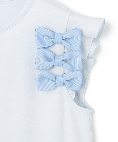TOCCA(トッカ)の「BOW PARTY Tシャツ(Tシャツ/カットソー・レディース・アイボリー系/ブルー系/ブラック系・SMALL/MEDIUM)」の14枚目の写真