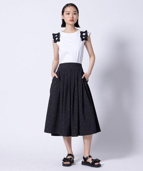 TOCCA(トッカ)の「BOW PARTY Tシャツ(Tシャツ/カットソー・レディース・アイボリー系/ブルー系/ブラック系・SMALL/MEDIUM)」の17枚目の写真