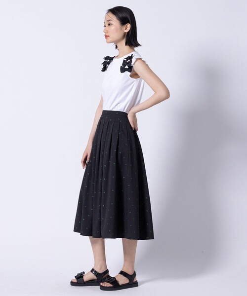 TOCCA(トッカ)の「BOW PARTY Tシャツ(Tシャツ/カットソー・レディース・アイボリー系/ブルー系/ブラック系・SMALL/MEDIUM)」の18枚目の写真