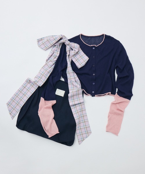 idem（イデム）の「big ribbon tote bag／ビッグリボントートバッグ（トートバッグ・レディース・ブルー/ピンク/ブラック・FREE）」の15枚目の写真