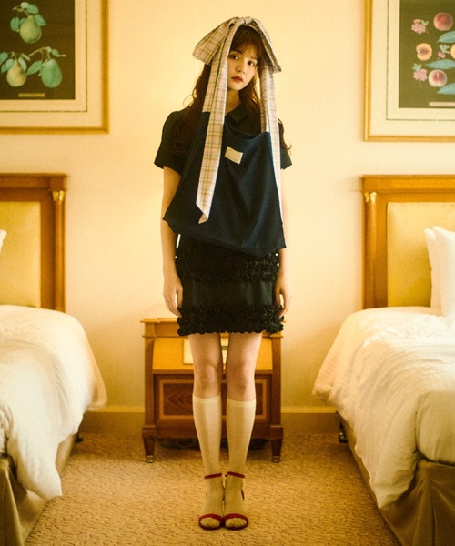 idem（イデム）の「big ribbon tote bag／ビッグリボントートバッグ（トートバッグ・レディース・ブルー/ピンク/ブラック・FREE）」の17枚目の写真