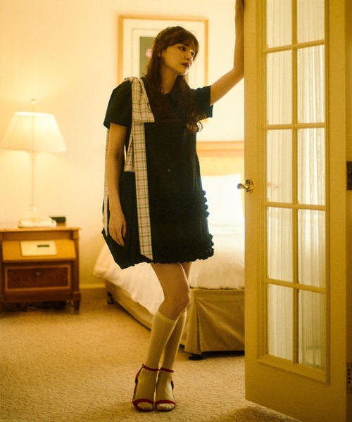 idem（イデム）の「big ribbon tote bag／ビッグリボントートバッグ（トートバッグ・レディース・ブルー/ピンク/ブラック・FREE）」の18枚目の写真