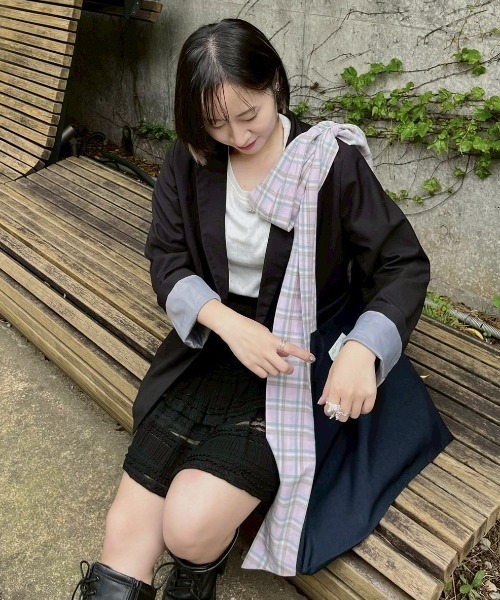 idem（イデム）の「big ribbon tote bag／ビッグリボントートバッグ（トートバッグ・レディース・ブルー/ピンク/ブラック・FREE）」の22枚目の写真