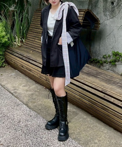 idem（イデム）の「big ribbon tote bag／ビッグリボントートバッグ（トートバッグ・レディース・ブルー/ピンク/ブラック・FREE）」の22枚目の写真