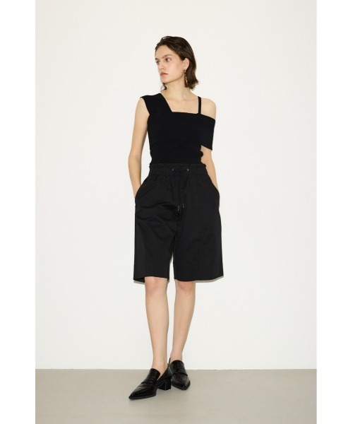 セール】THROW ASYMMETRY RIB TOPS アシンメトリー リブ