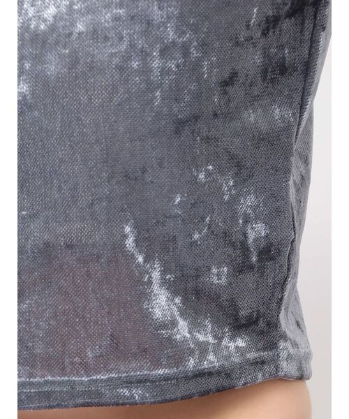 MURUA（ムルーア）の「クロップドシアーベロアTシャツ（Tシャツ/カットソー・レディース・ブラック/ブルー/マスタード/ホワイト・FREE）」の17枚目の写真