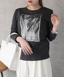 植物フォト＆箔縁ベーシックロンT