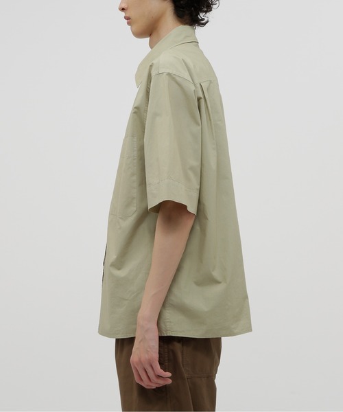 MHL.（エムエイチエル）の「COTTON RAMIE POPLIN（シャツ/ブラウス・メンズ・ブルー系その他2/カーキ/ホワイト/グリーン系その他・LARGE/MEDIUM/SMALL/X-LARGE）」の8枚目の写真