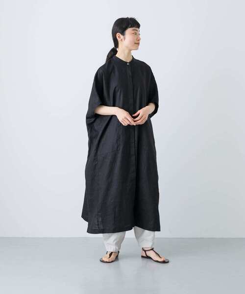 リネンスクエアワンピース（ワンピース）｜かぐれ（カグレ）の