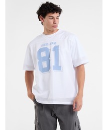 GUESS JEANS(QXW[Y)GUESS JEANS Ss Vn Os 81 Mesh Tee  TVc(TVc/Jbg\[)