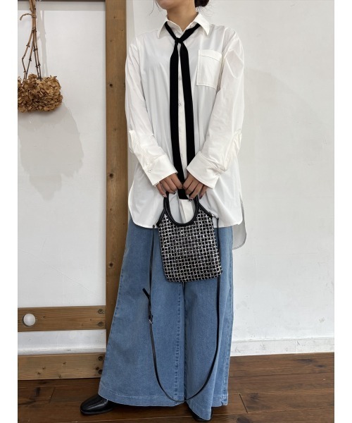 Day and Grade（デイアンドグレイド）の「3WAY UVカットデザインシャツ / ストレッチ・2WAY（シャツ/ブラウス・レディース・ホワイト・FREE）」の7枚目の写真
