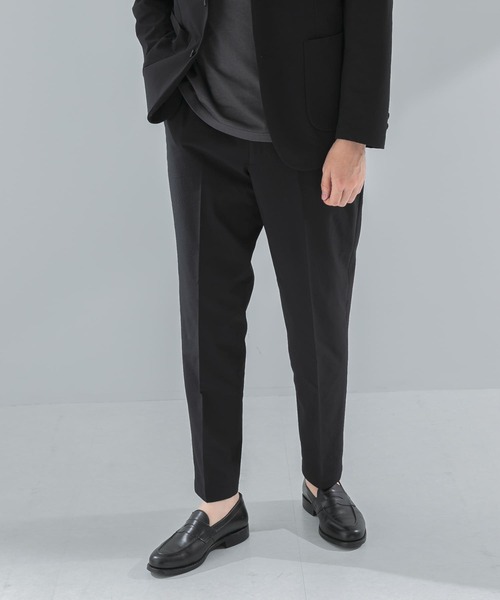 URBAN RESEARCH DOORS(アーバンリサーチドアーズ)の「『イージーケア』LIFE STYLE TAILOR シアサッカーコンフォータブルパンツ(スーツパンツ・メンズ・ネイビー/ブラック・X-LARGE/LARGE/MEDIUM/SMALL)」の4枚目の写真