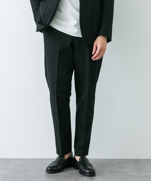 URBAN RESEARCH DOORS(アーバンリサーチドアーズ)の「『イージーケア』LIFE STYLE TAILOR シアサッカーコンフォータブルパンツ(スーツパンツ・メンズ・ネイビー/ブラック・X-LARGE/LARGE/MEDIUM/SMALL)」の8枚目の写真