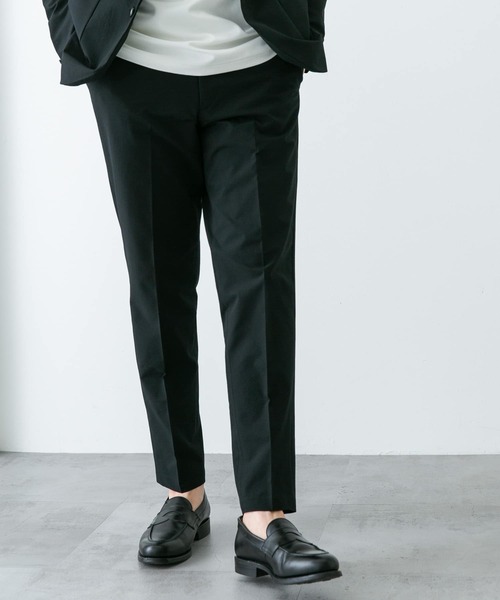 URBAN RESEARCH DOORS(アーバンリサーチドアーズ)の「『イージーケア』LIFE STYLE TAILOR シアサッカーコンフォータブルパンツ(スーツパンツ・メンズ・ネイビー/ブラック・X-LARGE/LARGE/MEDIUM/SMALL)」の10枚目の写真